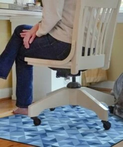 Promo 👍 Bungalow Flooring Upper East Side Desk Chair Floor Mat Gray 🧨