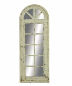 Deals โ๏ธ Baywater Living White Vintage Wood 53'' x 20'' Wall Mirror โ