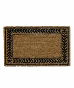 New ❤️ Coir Leafy Vines Doormat Brown 🔔