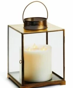 Cheapest ❤️ Napa Home and Garden 11.75 inch Lawrence Iron and Glass Lantern 🎁