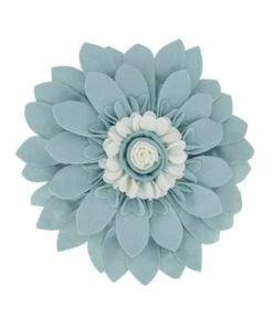 Hot Sale 👍 Saro Lifestyle Felt Flower Decorative Throw Pillow Ivory 🔔