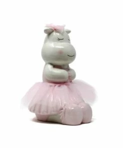 Best Pirce ❤️ Child to Cherish Ceramic Rosy the Hippo Piggy Bank 🎉