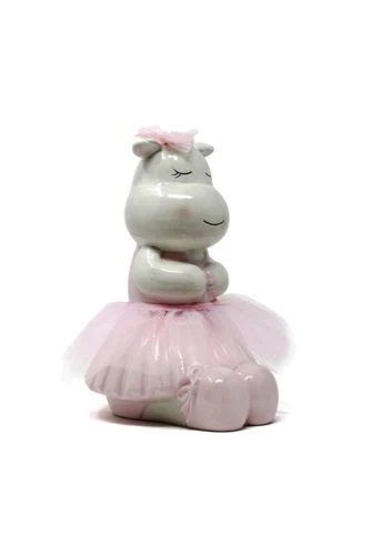 Best Pirce โค๏ธ Child to Cherish Ceramic Rosy the Hippo Piggy Bank ๐