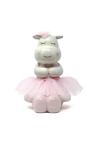 Best Pirce โค๏ธ Child to Cherish Ceramic Rosy the Hippo Piggy Bank ๐ - Image 2