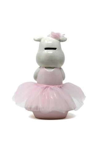 Best Pirce โค๏ธ Child to Cherish Ceramic Rosy the Hippo Piggy Bank ๐ - Image 4