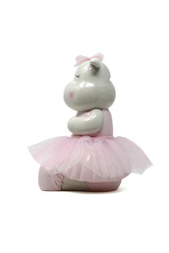 Best Pirce โค๏ธ Child to Cherish Ceramic Rosy the Hippo Piggy Bank ๐ - Image 5
