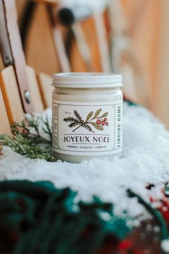 Brand new 👍 Finding Home Farms 13 oz Joyeux Noel Soy Candle 🌟 - Image 2