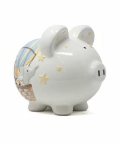 Brand new 👍 Child to Cherish Ceramic Hand Painted Piggy Bank Safari 👍