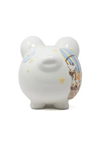 Brand new ๐ Child to Cherish Ceramic Hand Painted Piggy Bank Safari ๐ - Image 4