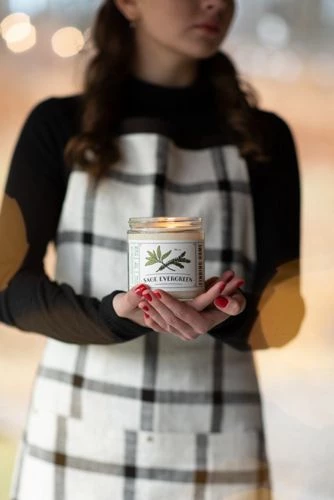 Brand new โ Finding Home Farms 13 oz Sage Evergreen Soy Candle ๐ - Image 2