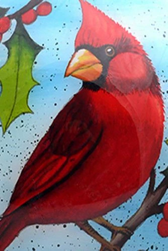 Flash Sale ๐ฏ Inner Beauty Cardinal on Branches Glass Ornament ๐ - Image 2