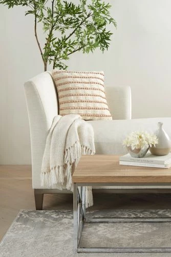 Cheap 😀 Mina Victory Life Styles Woven Stripe Decorative Throw Pillow Sage ⌛ - Image 3