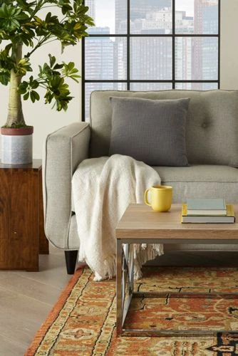 Best reviews of 🛒 Mina Victory Life Styles Solid Woven Cotton Decorative Throw Pillow Mustard 👏 - Image 3