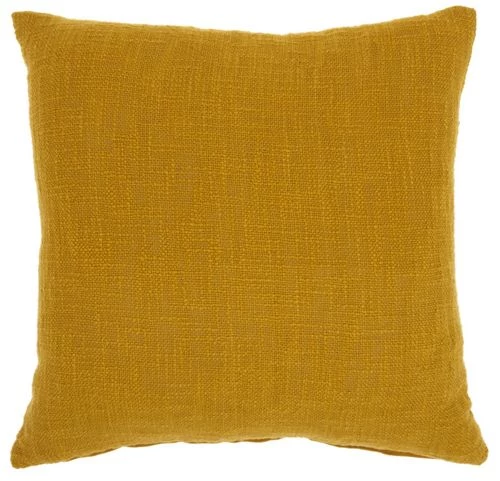 Best reviews of 🛒 Mina Victory Life Styles Solid Woven Cotton Decorative Throw Pillow Mustard 👏 - Image 10