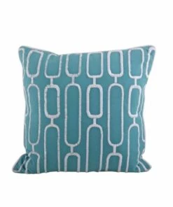 Best Sale 🤩 Saro Lifestyle Stitched Geometric Design Decorative Throw Pillow Navy Blue 💯