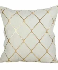 Outlet 😉 Saro Lifestyle Metallic Diamond Design Decorative Throw Pillow Silver ⌛