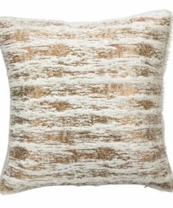Best Sale 😍 Saro Lifestyle Metallic Faux Fur Decorative Throw Pillow Silver 😍