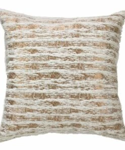 Wholesale ๐ฅฐ Saro Lifestyle Metallic Faux Fur Decorative Throw Pillow Silver ๐