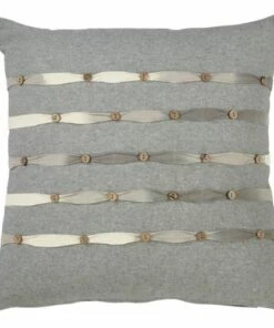 Deals 🧨 Saro Lifestyle Ribbon Stripe Decorative Throw Pillow 🎉