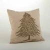 Best Pirce 😉 Saro Lifestyle Beaded 🎅 Christmas Tree Decorative Throw Pillow Silver 😀