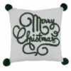 Promo 🎁 Saro Lifestyle Merry ❄ Christmas Decorative Throw Pillow 🤩