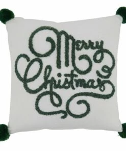 Promo 🎁 Saro Lifestyle Merry ❄ Christmas Decorative Throw Pillow 🤩