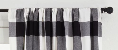 New 🎁 Saro Lifestyle Buffalo Plaid 54 x 84 Cotton Curtains Red 👏 - Image 3