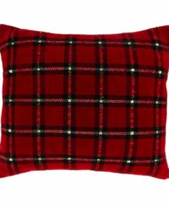 Cheap 👍 Saro Lifestyle Chenille Holiday Plaid Decorative Throw Pillow 😉