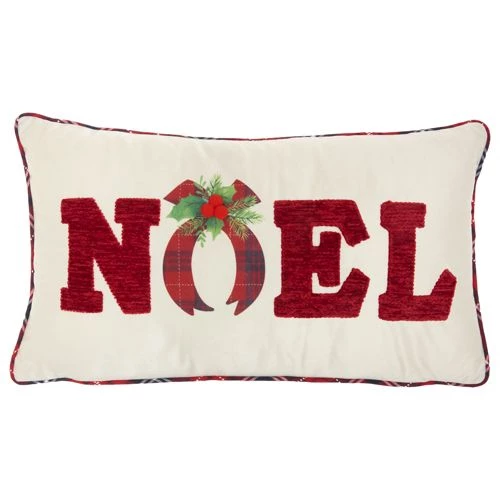 Hot Sale 🎁 Mina Victory ❄ Christmas Chenille Noel Decorative Throw Pillow 🤩