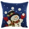 Deals ✨ Mina Victory 🎅 Christmas Snowman Light Up Decorative Throw Pillow 🤩
