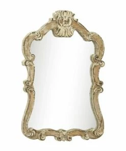 Brand new ๐งจ Baywater Living Cream Vintage Wood 39'' x 25'' Wall Mirror โจ