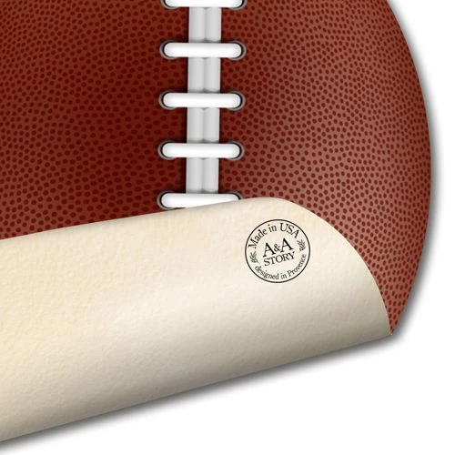 New โ A and A Story Kids Football Waterproof Stain Resistant Vinyl Floor Mat Brown ๐ฅฐ - Image 3