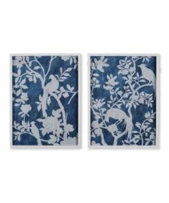 Coupon ✨ Napa Home and Garden Aviary Cyano Prints Set Of 2 ⭐