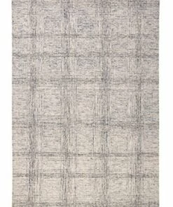 Buy 🛒 Feizy Rugs Belfort Natal Grid Wool Area Rug Gray ⭐