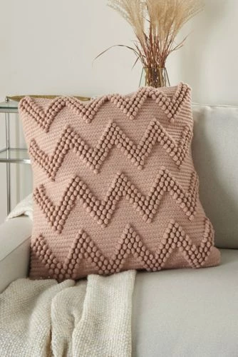 Buy ๐งจ Mina Victory Life Styles Chevron Decorative Throw Pillow Celadon ๐ - Image 4