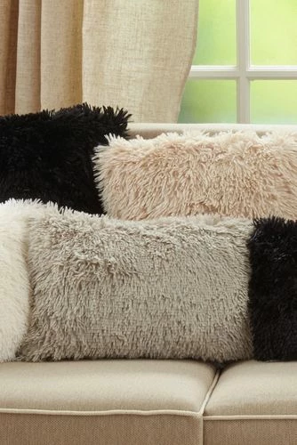 Budget 👍 Saro Lifestyle Classic Faux Fur Decorative Pillow Natural 👏 - Image 3