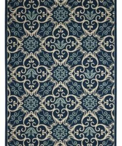Best deal 🛒 Nourison Caribbean Medallion Area Rug Navy 👍