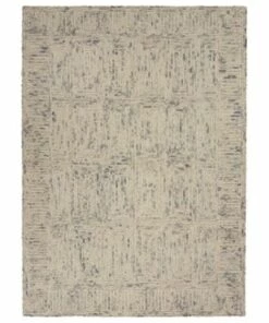 Discount 👍 Nourison Vail Block Wool Area Rug Grey 🤩