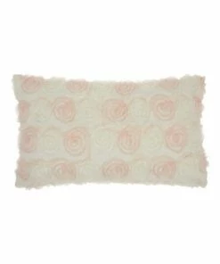 Top 10 🤩 Mina Victory Faux Fur Floral Decorative Throw Pillow Ivory 🥰