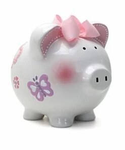 Deals 🎉 Child to Cherish Ceramic Hand Painted Piggy Bank ✔️
