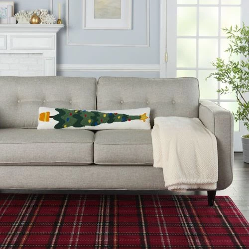 Best Pirce 😉 Mina Victory ❄ Christmas Tree Lumbar Decorative Throw Pillow ✔️ - Image 3