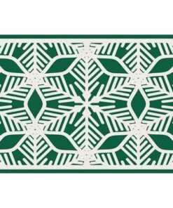 Flash Sale โจ A and A Story Green Snowflake Holiday Floor Mat Green ๐คฉ