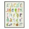Budget 🔥 Antique Curiosities Animal Alphabet Small Framed Wall Art Multi 💯