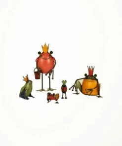 Brand new ✔️ Kalalou Recycled Iron Frog Figurines 🤩