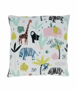 Best deal 🥰 Saro Lifestyle Safari Animals Print Decorative Throw Pillow 🔔