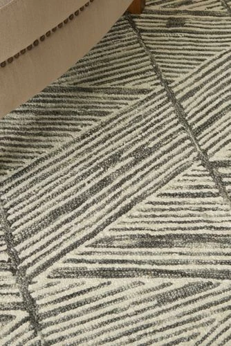 Cheap ๐ Nourison Vail Chevron Wool Area Rug Gray/White ๐ - Image 4