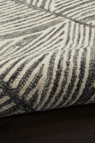 Cheap ๐ Nourison Vail Chevron Wool Area Rug Gray/White ๐ - Image 5