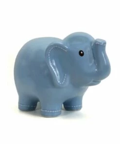 New ✨ Child to Cherish Ceramic Elephant Piggy Bank Gray ✔️
