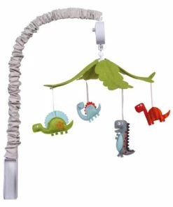 Budget ⭐ Trend Lab Dinosaur Musical Baby Crib Mobile 💯
