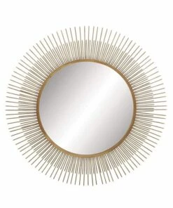 Buy 👏 Baywater Living Gold Modern Metal 36'' x 36'' Wall Mirror ❤️